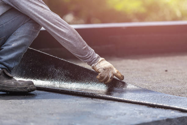Professional Basement Waterproofing technician working in Evansport, OH